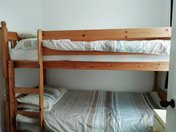 Chalet Pachuca Gwithian bunk beds. child frioendly accomodation, dogs welcome